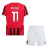 Original Trikotsatz AC Mailand Pulisic 11 Heimtrikot 2024-25 Für Kinder